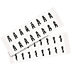 Pfeil, weiß/schwarz, Folie, Schrifthöhe 25mm, 22x36mm, 320 Stück/VE Pfeil, weiß/schwarz, Folie, Schrifthöhe 25mm, 22x36mm, 320 Stück/VE