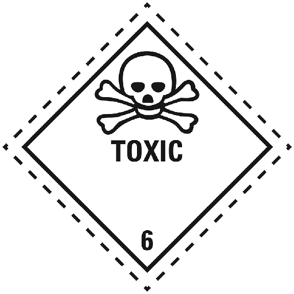 Verpackungskennzeichen Klasse 6.1 Toxic, Haftpapier, permanent, 100x100mm, 1000/Rolle Verpackungskennzeichen Klasse 6.1 Toxic, Haftpapier, permanent, 100x100mm, 1000/Rolle-Beschreibung lesen