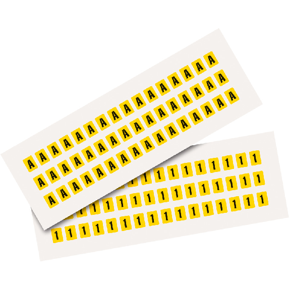 Pfeil, gelb/schwarz, Folie, Schrifthöhe 8mm, 9,5x13mm, 960 Stück/VE-Beschreibung lesen