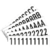 Bindestrich, weiß/schwarz,Folie, Schrifthöhe 60mm, 78x35,7mm, 10/Bogen