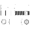 Laser à ligne rouge, Ø 15 x 85 mm, 5-30Vdc - BAE LX-XO-PL012-P1-S4 (BAE00WF)