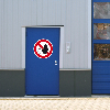 Verbotsschild Zutritt f. Unbefugte verboten,ASR/DIN,Folie,selbstkl.,Ø50mm,10/BOG