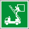 Rettungszeichen Rettungsausstieg, Folie, selbstklebend, 200x200mm, DIN EN ISO 7010/E017 Rettungszeichen Rettungsausstieg, Folie, selbstklebend, 200x200mm, DIN EN ISO 7010/E017