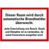 Feuerwehrzeichen Dieser Raum wird durch ..., Folie, selbstklebend, 297x210mm