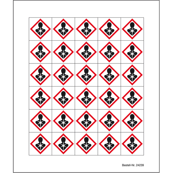 Minisymbol GHS 08 Gesundheitsgefahr, Folie, selbstklebend, 20x20mm, 30/Bogen Minisymbol GHS 08 Gesundheitsgefahr, Folie, selbstklebend, 20x20mm, 30/Bogen-Beschreibung lesen
