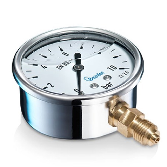Manomètre inox Ø63mm 0 .. 10 bar, G1/4, IP65 - MIT3-D22.B22-Lire la description