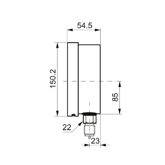 Manomètre de vérification inox Ø150mm 0 .. 25 bar, G 1/2 - MVE7-D30.B24 Manomètre de vérification inox Ø150mm 0 .. 25 bar, G 1/2 - MVE7-D30.B24-Lire la description