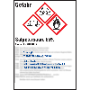 GHS-Etikett Salpetersäure 65%, GefStoffV/GHS/CLP, Folie, 74x52mm, 10/Bogen GHS-Etikett Salpetersäure 65%, GefStoffV/GHS/CLP, Folie, 74x52mm, 10/Bogen