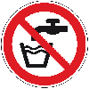 Verbotsschild Kein Trinkwasser, Folie, selbstklebend, Ø 50mm, 10/Bogen, ASR A1.3, DIN EN ISO 7010 P005 Verbotsschild Kein Trinkwasser, Folie, selbstklebend, Ø 50mm, 10/Bogen, ASR A1.3, DIN EN ISO 7010 P005