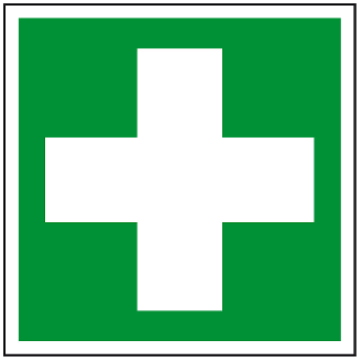 Rettungszeichen Erste Hilfe, ASR/ISO, Folie, selbstklebend, 200x200mm-Beschreibung lesen