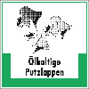 Abfallkennzeichen Ölhaltige Putzlappen, Symbol und Text, Folie, selbstklebend, 200x200mm Abfallkennzeichen Ölhaltige Putzlappen, Symbol und Text, Folie, selbstklebend, 200x200mm