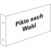 Rettungs-Fahnenschild blanko, doppelseitig, zur Wandmontage, Kunststoff, 300x150mm Rettungs-Fahnenschild blanko, doppelseitig, zur Wandmontage, Kunststoff, 300x150mm