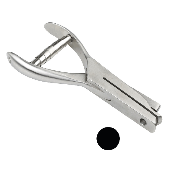 Lochzange, zum Markieren von Plaketten, Kerbform Kreis, 3mm, Maultiefe 48mm Lochzange, zum Markieren von Plaketten, Kerbform Kreis, 3mm, Maultiefe 48mm-Beschreibung lesen