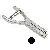 Lochzange, zum Markieren von Plaketten, Kerbform Kreis, 3mm, Maultiefe 48mm Lochzange, zum Markieren von Plaketten, Kerbform Kreis, 3mm, Maultiefe 48mm