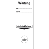 Grundetikett Wartung am...durch...Nächster Wartung, Folie, selbstklebend, 40x100mm, 5/Bogen Grundetikett Wartung am...durch...Nächster Wartung, Folie, selbstklebend, 40x100mm, 5/Bogen