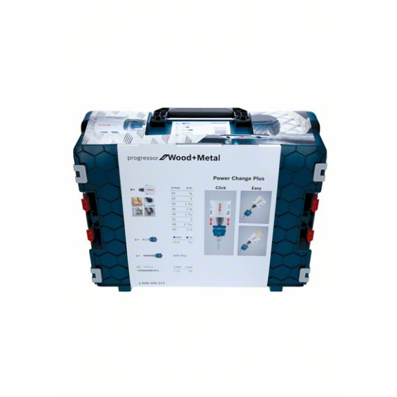 Bosch Coffret lectricien 11 pices, 1 scie cloche Progressor pour bois et mtal-Lire la description