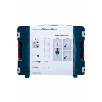 Bosch Coffret lectricien 11 pices, 1 scie cloche Progressor pour bois et mtal-Lire la description