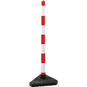 Einzelkettenständer Intern Medi, fluoreszierend rot/weiß, Kunststoff, 900mm-Beschreibung lesen