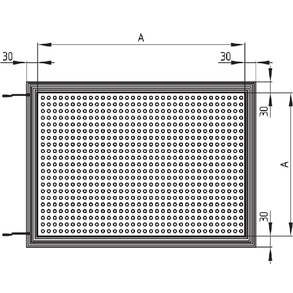 Tapis de sécurité 1000 x 1000 mm en polyuréthane-Lire la description