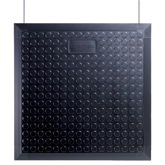 Tapis de sécurité 1000 x 1000 mm en polyuréthane-Lire la description