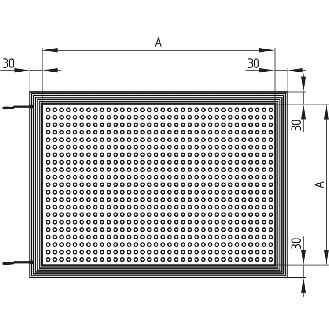 Tapis de sécurité 1000 x 1000 mm en polyuréthane-Lire la description