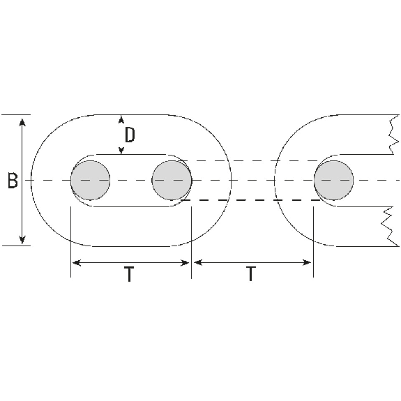 Gütekette, rot/weiß, Nylon, Ø 8mm, Meterware, Länge maximal 25m-Beschreibung lesen