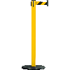 RS-GUIDESYSTEMS Gurtpfosten Indoor, gelb, Kunststoff, Gurt ge/s schraffiert, 50mm, 4m RS-GUIDESYSTEMS Gurtpfosten Indoor, gelb, Kunststoff, Gurt ge/s schraffiert, 50mm, 4m