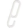 Einhängehaken, weiß, Kunststoff, Ø 6mm, 20/VE Einhängehaken, weiß, Kunststoff, Ø 6mm, 20/VE