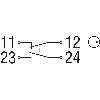 Charnière de sécurité 1O+1F, 4° (PROFIL30), 2xM20 - TESZ102/30 M