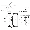 Charnière de sécurité 1O+1F, 4° (PROFIL30), 2xM20 - TESZ102/30 M
