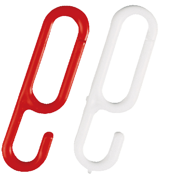 Einhängehaken, rot fluoreszierend/weiß, Kunststoff, Ø 6mm, 20/VE Einhängehaken, rot fluoreszierend/weiß, Kunststoff, Ø 6mm, 20/VE-Beschreibung lesen