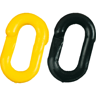 Verbindungsglieder, gelb/schwarz, Kunststoff, Ø 10mm, 20/VE-Beschreibung lesen