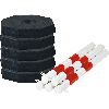 Set von Pfosten mit Stahlkette