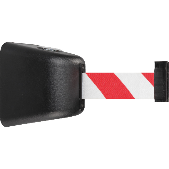 RS-GUIDESYSTEMS Wandkassette Indoor, magnetisch, Gurt rot/weiß schraffiert, 8m-Beschreibung lesen