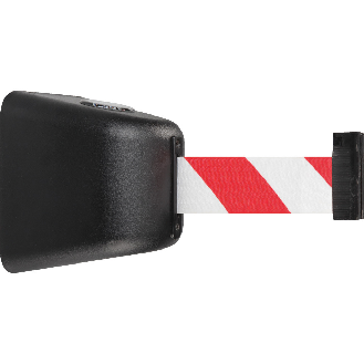 RS-GUIDESYSTEMS Wandkassette Indoor, magnetisch, Gurt rot/weiß schraffiert, 8m-Beschreibung lesen
