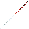 Absperrkette, rot/weiß, Stahl, verzinkt, Ø 6mm, Bundlänge max. 15m Absperrkette, rot/weiß, Stahl, verzinkt, Ø 6mm, Bundlänge max. 15m