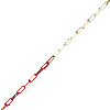 PERMALIGHT plus Absperrkette, rot/lang nachleuchtend, Kunststoff, Ø 6mm, DIN 67510