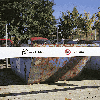 Absperrband Vorsicht Asbest, Zutritt verboten, weiß, 80mm, 250m/Rolle