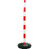 Einzelkettenständer Universal Medi, rot/weiß, Kunststoff, Höhe 900mm