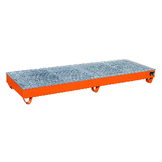 Auffangwanne AW-4/B/PE, lackiert, Gelborange-Beschreibung lesen