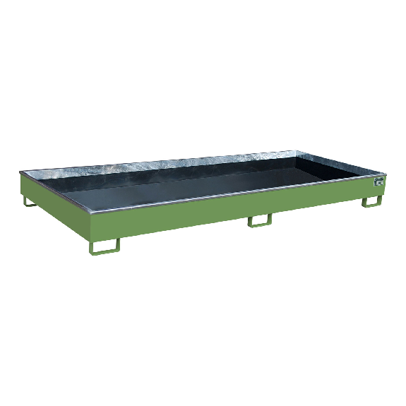 Regalwanne mit PE-Einsatz RW 3300-2 PE, lackiert, Resedagrün Regalwanne mit PE-Einsatz RW 3300-2 PE, lackiert, Resedagrün-Beschreibung lesen