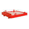 Containerwanne CW 1, 880l, Feuerrot