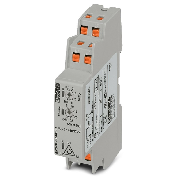 Relais de contrôle ordre des phases, asymétrie 208-480VAC/120-277VAC - EMD-BL-PH-480-PT Relais de contrôle ordre des phases, asymétrie 208-480VAC/120-277VAC - EMD-BL-PH-480-PT-Lire la description