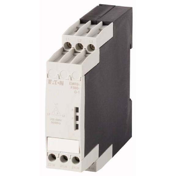 Relais de contrôle d'ordre de phases, 200 - 500 V AC, 50/60 Hz - EMR6-F500-G-1 Relais de contrôle d'ordre de phases, 200 - 500 V AC, 50/60 Hz - EMR6-F500-G-1-Lire la description