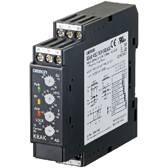 Relais de contrôle d'intensité monophasé, SPDT 5A, 100-240Vac - K8AK-AS3 100-240VAC-Lire la description