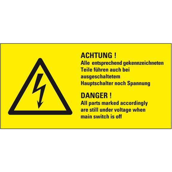 Warn-Kombischild Alle entsprechend gekennzeichn.Teile..., praxisbewährt, Folie, 100x50mm-Beschreibung lesen