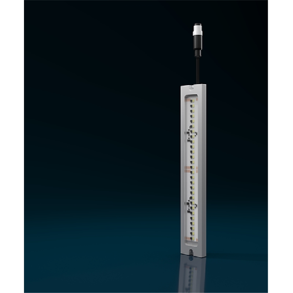 Lampe linéaire 700mm LED RGBW 120° 6500K 33W 24VDC IP68 M12 5P+C3m - EY0651S02-Lire la description