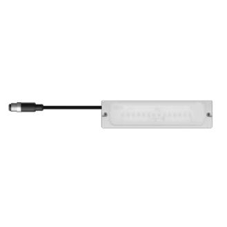 Lampe linéaire 160mm LED RGBW 120° 5.5W 24VDC IP68 M12 5P+C3m - EY0151S02-Lire la description