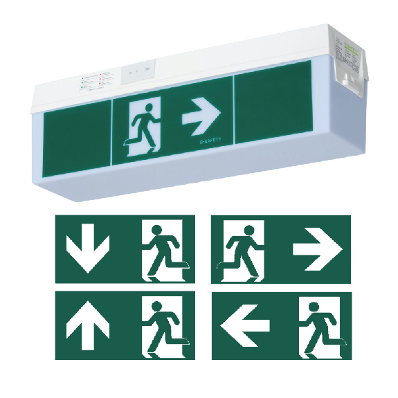 Rettungszeichen-/Sicherheitsleuchte C-LUX Standard,Wand-/Deckenm.,358x112x88mm-Beschreibung lesen