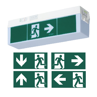 Rettungszeichen-/Sicherheitsleuchte C-LUX Standard,Wand-/Deckenm.,358x112x88mm-Beschreibung lesen